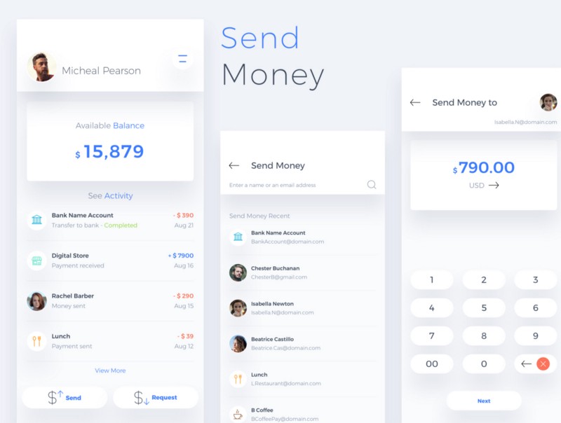 finance app in react native