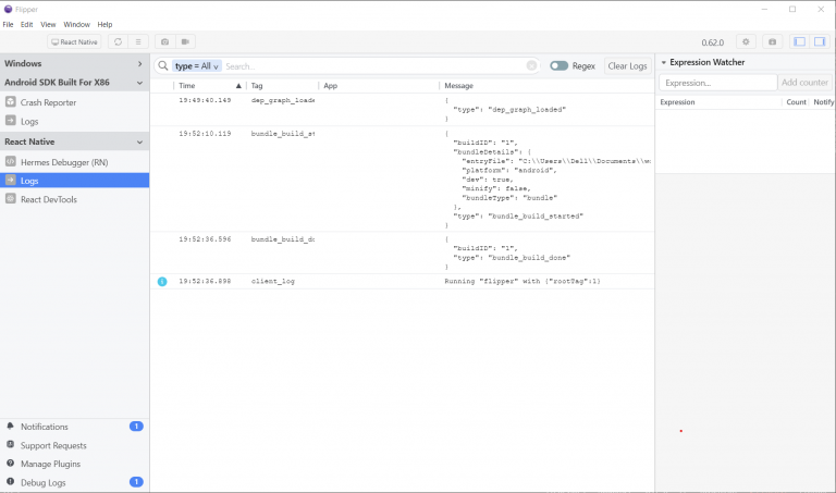 configration for flipper