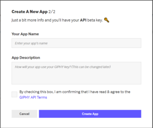 create a new app