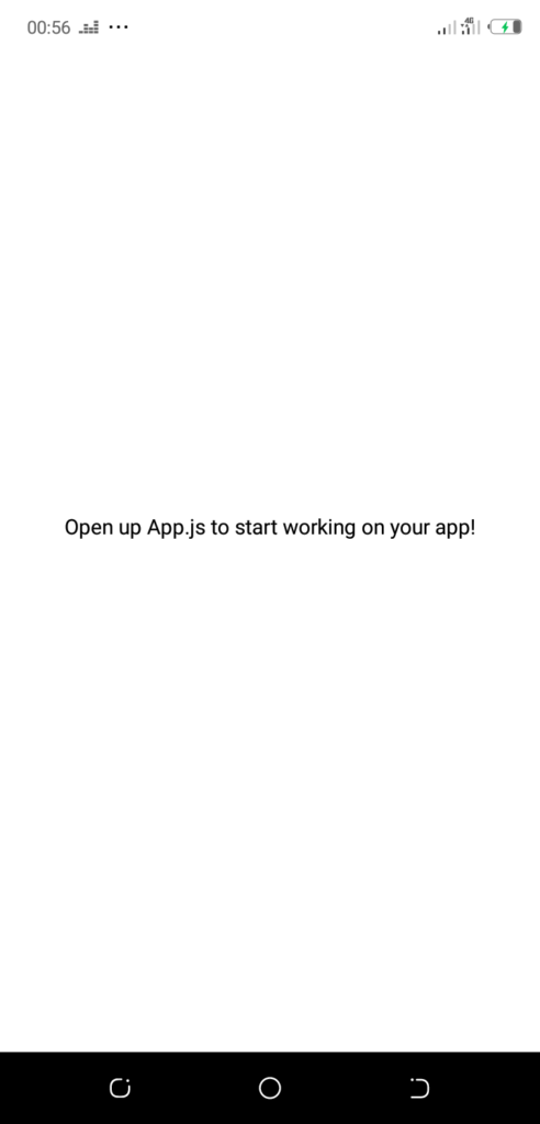 opening app
