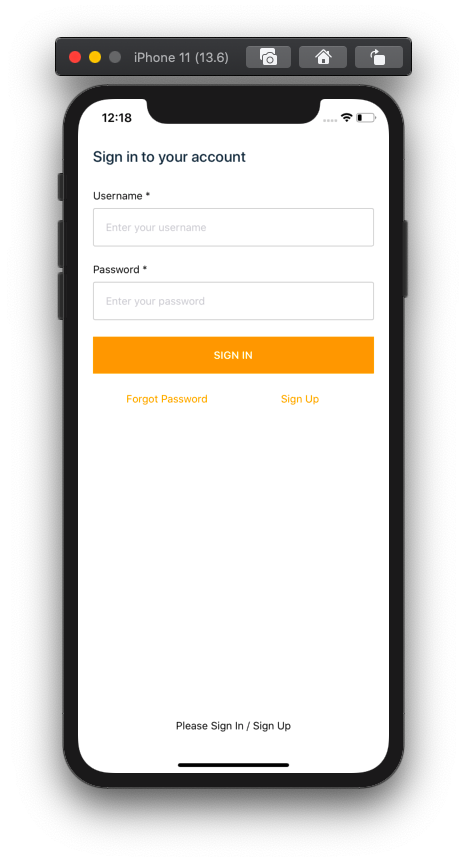 react native aws amplify