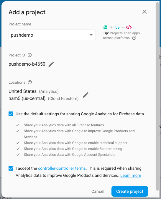 react native firebase