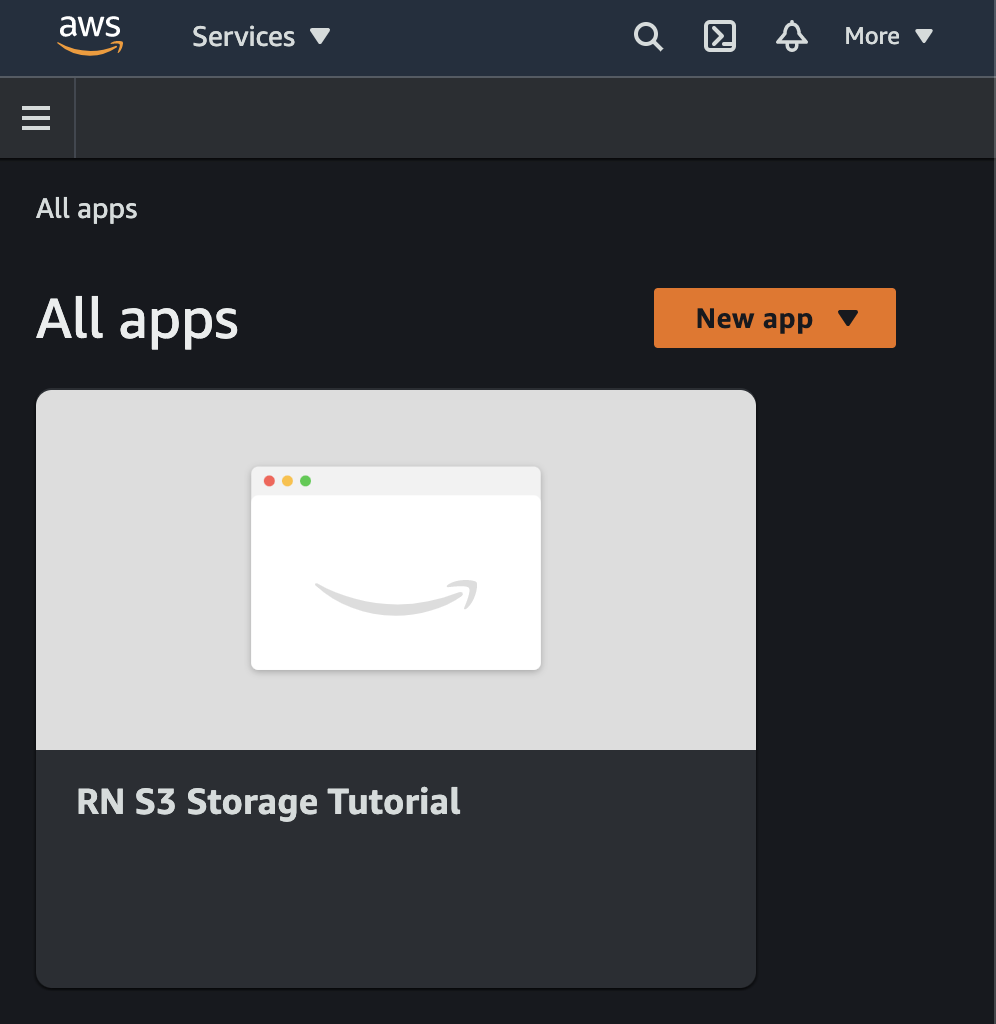 react native s3 bucket