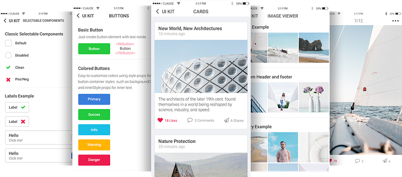 The Best Free React Native UI Kits of 2024 | React Native App Templates ...