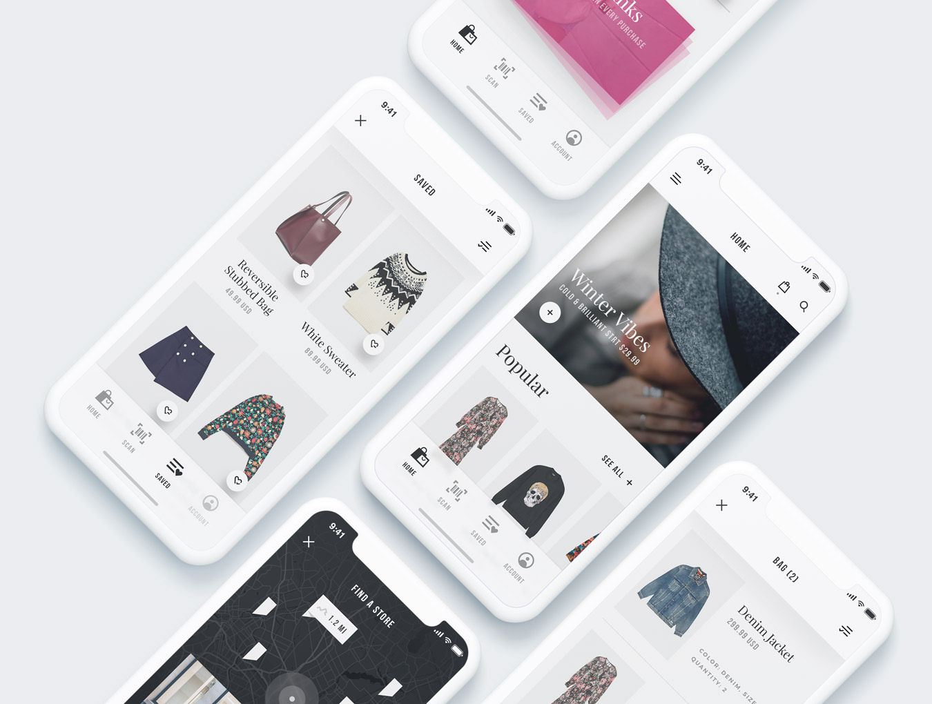 LV - E-Commerce Mobile App UI Kit